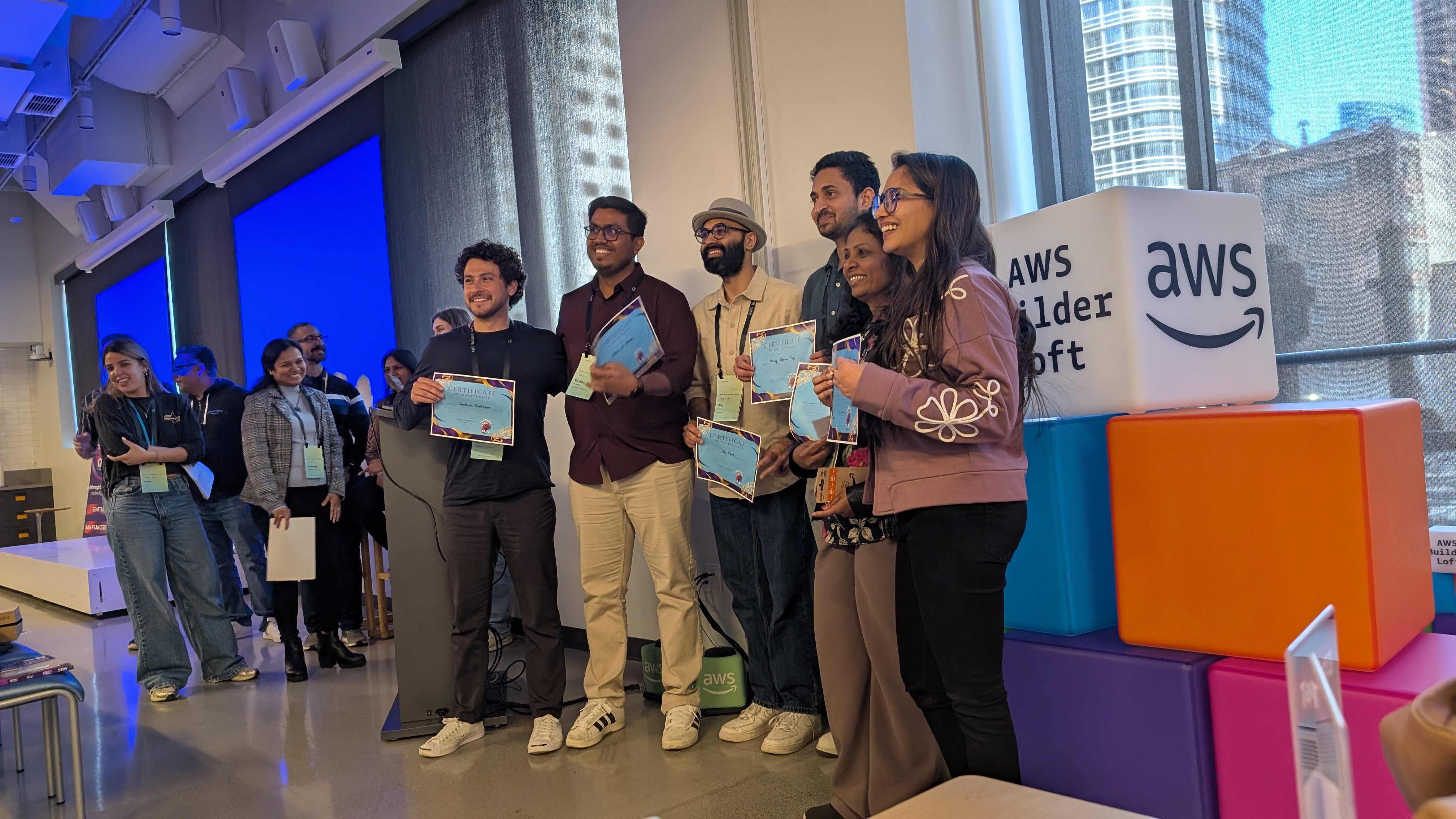 A photo from an AWS or EF event in San Francisco.